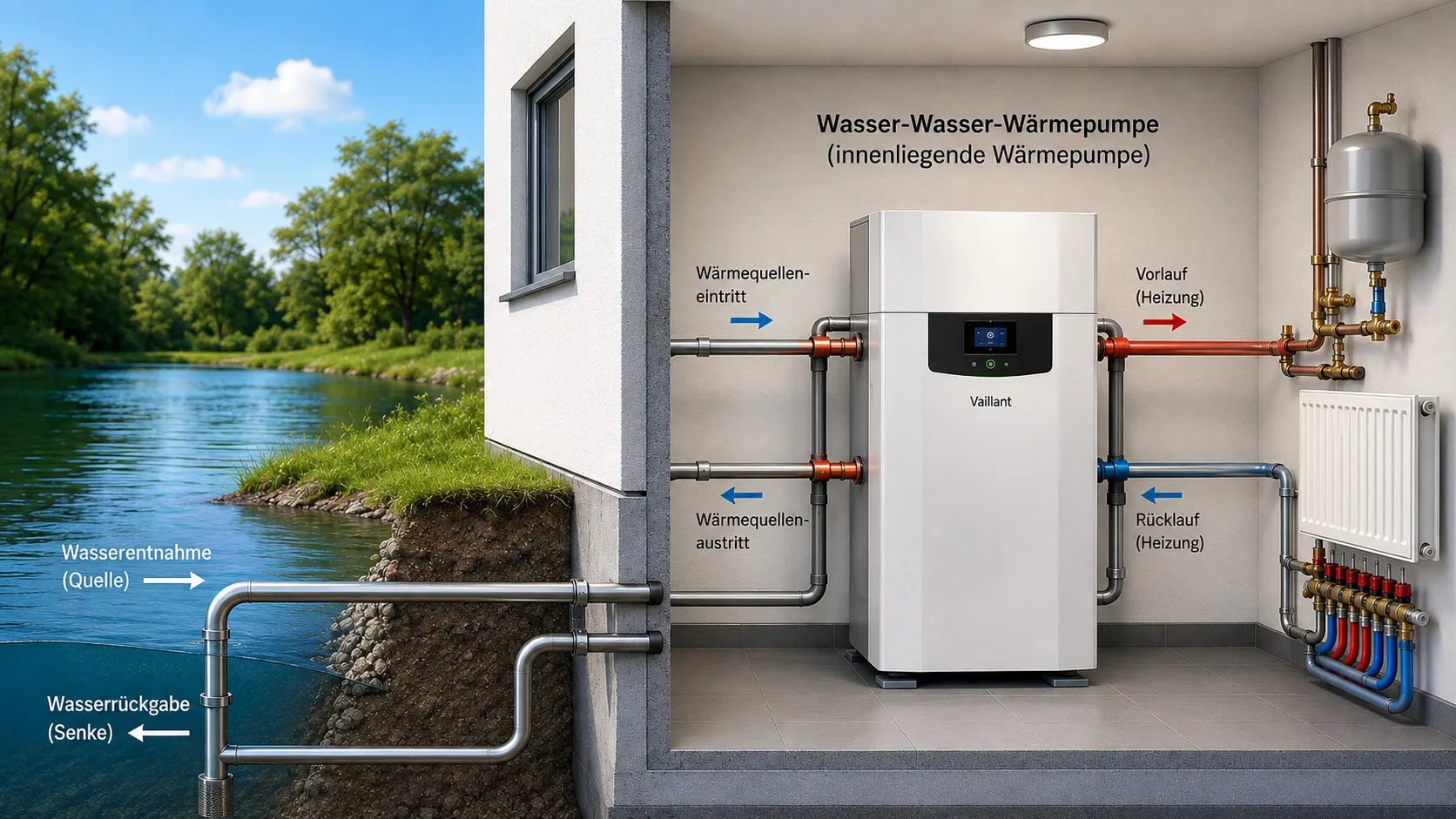 Wasser-Wasser-Wärmepumpe Bezirk Affoltern